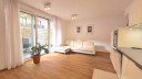 Nhe Messe/Skyline Plaza: Ruhige, gut geschnittene 2-Zi EG-Whg mit schicker EBK und 2 Terrassen - Frankfurt